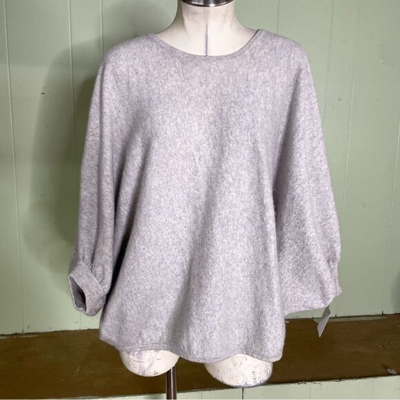 Garnet Hill Cashmere Batwing Cape Slouchy Sweater Small - Picture 4 of 11